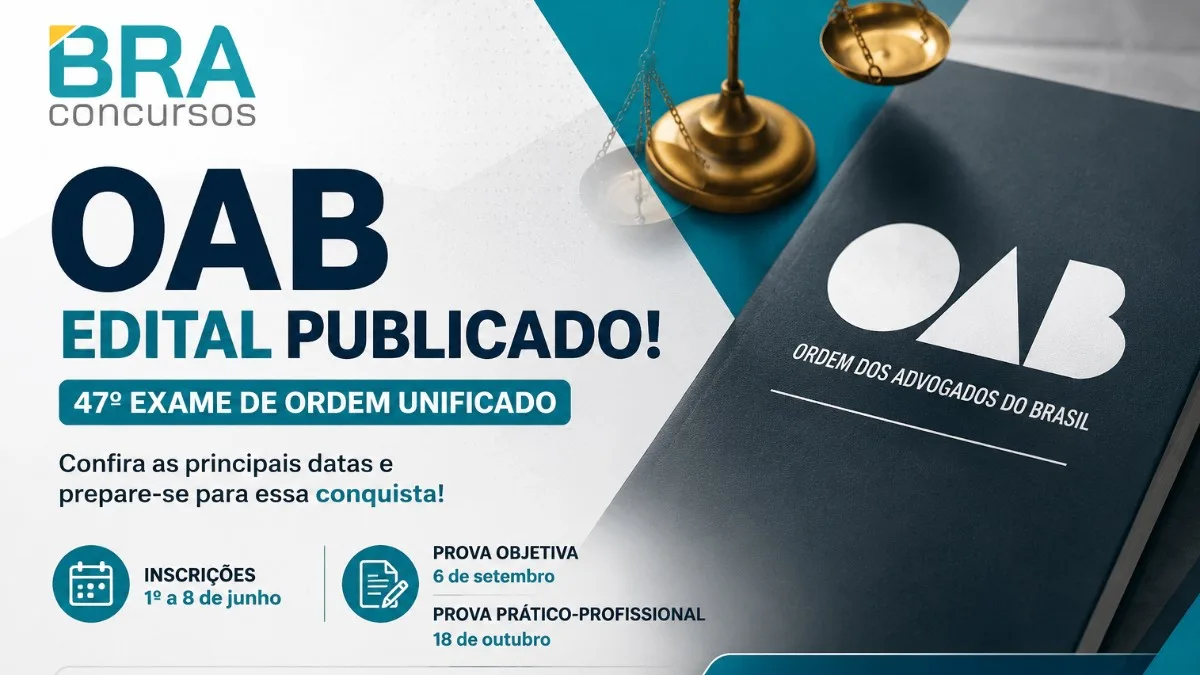 OAB divulga edital do 47º Exame de Ordem Unificado